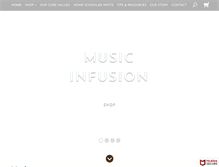 Tablet Screenshot of musicinfusion.com